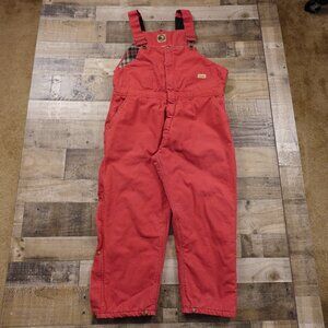 Berne Insulated Bib Overalls Women’s 2X Red Winter Workwear